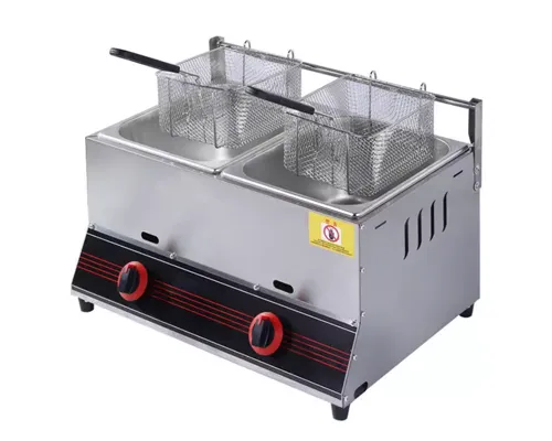 Commercial Deep Fryer with Dual Baskets