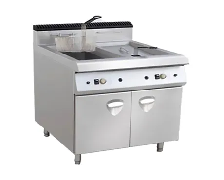 Double-Basket Fryer with Cabinet Base